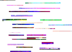 Digital Glitch Abstract Pattern PNG Image