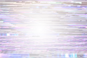 Digital Glitch Effect Distortion PNG Image