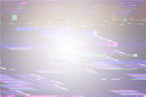 Digital Glitch Effect Overlay PNG Image