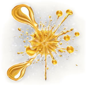 Digital Gold Paint Splash Png Omb96 PNG Image