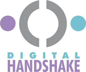 Digital Handshake Logo PNG Image