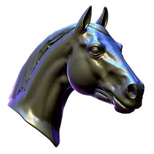 Digital Horse Head Model Png Cnp52 PNG Image