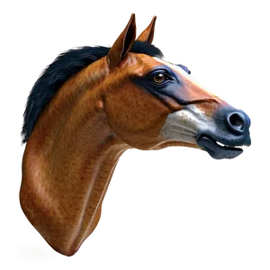 Digital Horse Head Model Png Jwe PNG Image