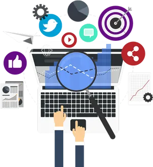 Digital Marketing Analysis Concept PNG Image