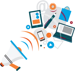 Digital Marketing Tools Vector PNG