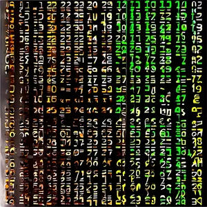 Digital Matrix Code Stream Png Ubv17 PNG Image