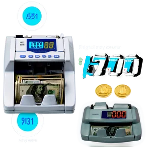 Digital Money Counter Png 06272024 PNG Image