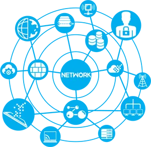 Digital Network Connectivity Concept PNG Image