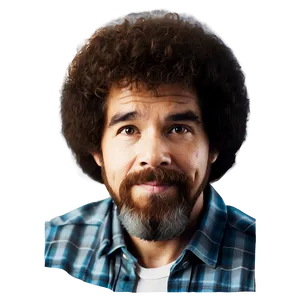 Digital Painting Bob Ross Hair Png Bro30 PNG Image