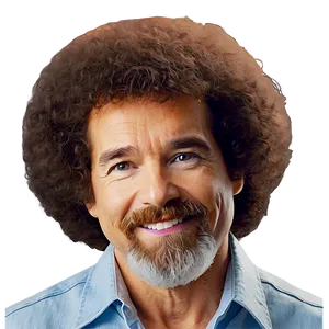 Digital Painting Bob Ross Hair Png Rnh PNG Image