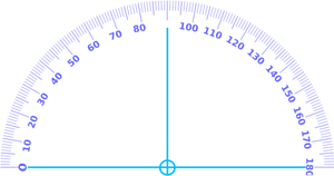 Digital Protractor Display PNG Image