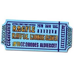 Digital Raffle Ticket Png 06262024 PNG Image