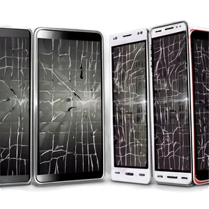 Digital Screen Crack Illustration Png Bpa PNG Image