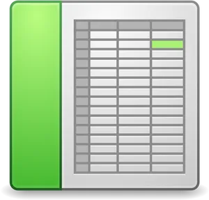 Digital Spreadsheet Icon PNG Image