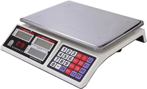 Digital Weight Scalewith Keypad PNG Image