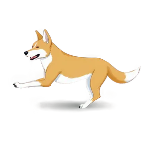 Dingo Running Illustration Png 06202024 PNG Image