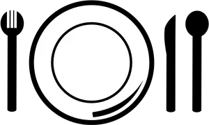 Dining Tableware Vector PNG Image