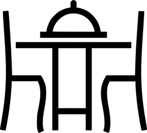 Dinner Table Icon PNG Image