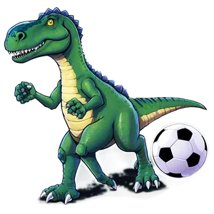 Dino Playing Soccer Png 53 PNG Image