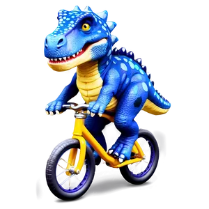 Dino Riding Bicycle Png 22 PNG Image