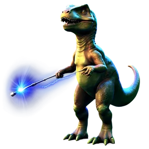 Dino With Magic Wand Png Lra PNG Image