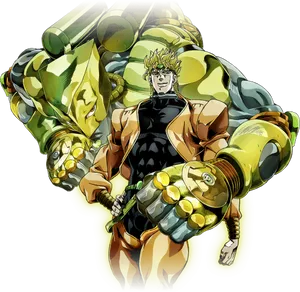 Dio Brando Anime Character PNG Image