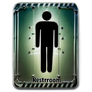 Directional Restroom Sign Png Wtf53 PNG Image