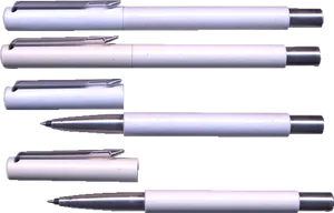 Disassembled Pen Parts PNG Image