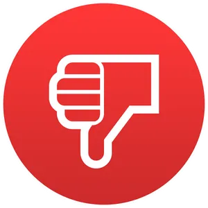 Dislike Thumb Down Icon PNG Image