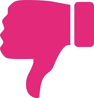 Dislike Thumb Down Silhouette PNG Image