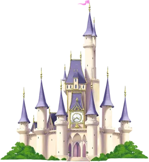 Disney Castle Illustration PNG Image