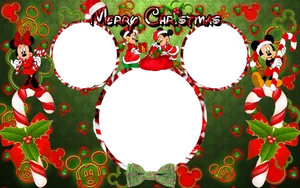 Disney Christmas Photo Border PNG Image