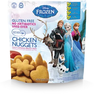 Disney Frozen Chicken Nuggets Packaging PNG Image