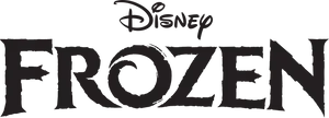 Disney Frozen Logo Black Background PNG Image