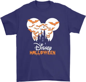 Disney Halloween T Shirt Design PNG Image