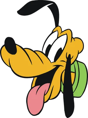 Disney Pluto Classic Pose PNG Image