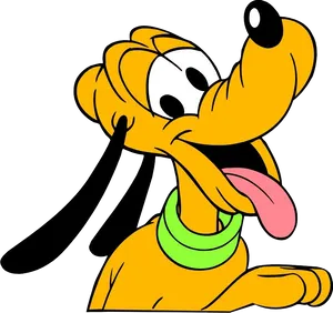 Disney Pluto Happy Expression PNG Image