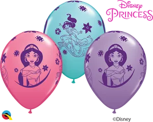 Disney Princess Jasmine Balloons PNG Image