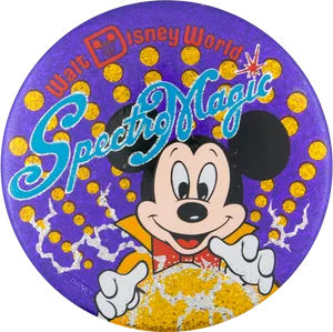 Disney Spectro Magic Mickey Pin PNG Image