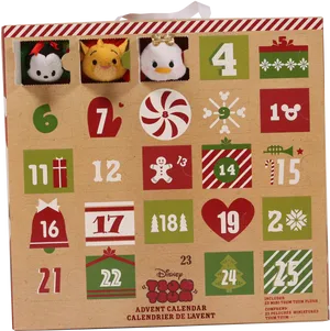 Disney Tsum Tsum Advent Calendar PNG Image