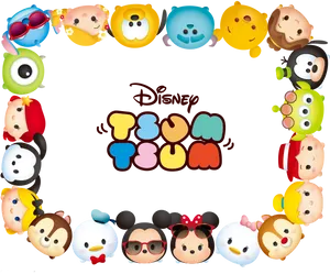 Disney Tsum Tsum Characters Collection PNG Image