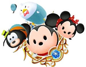 Disney Tsum Tsum Characters PNG Image