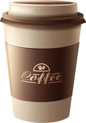 Disposable Coffee Cup Design PNG Image