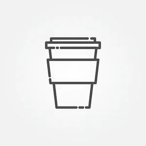 Disposable Coffee Cup Icon PNG Image