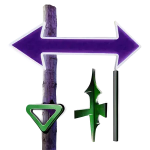 Distinctive Purple Arrow Png 06272024 PNG Image