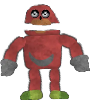 Distorted Knuckles Character PNG Image