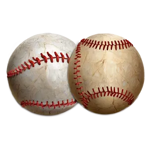 Distressed Baseball B PNG Image