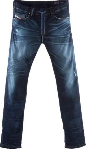 Distressed Blue Jeans PNG Image