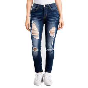 Distressed Jean Graphic Png Enu PNG Image