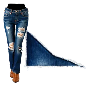 Distressed Jean Graphic Png Lej76 PNG Image